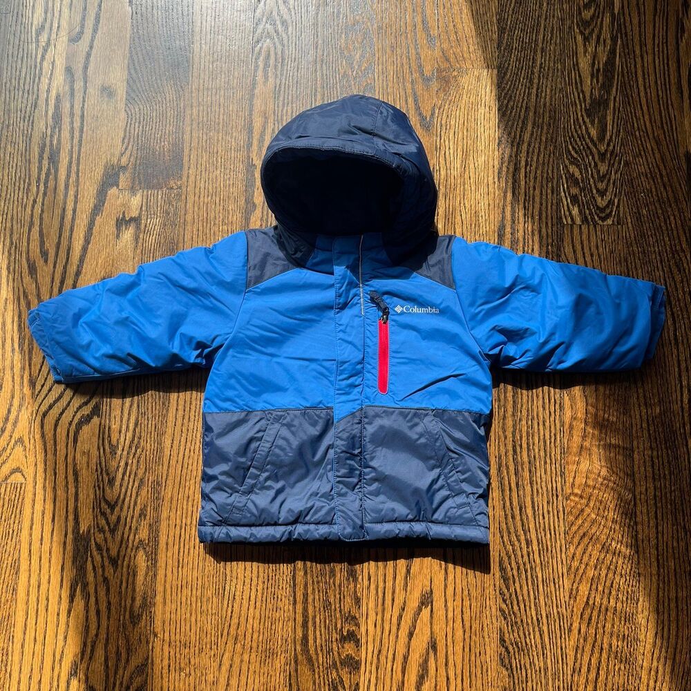 Columbia Blue and Navy Hooded Winter Jacket (2T)
